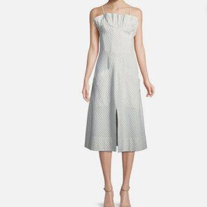 Rebecca Taylor Striped Ruffle Dress